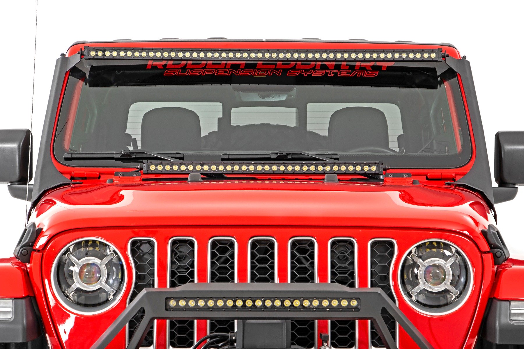 Rough Country Jeep 9-Inch LED Projection Headlights (Wrangler JL/JLU, Gladiator JT)